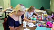 MAAT students work on art projects in classroom